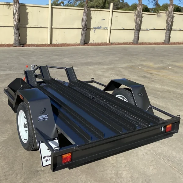 Edit product “6×4 Single Axle Deluxe Heavy Duty Motor Bike Trailer with Checker Plate Floor” ‹ Swan