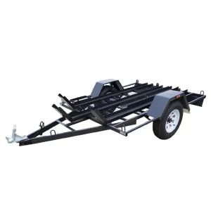 6x4 Single Axle Motor Bike Trailer with Mesh Floor