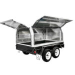 Tandem Axle Tradesman Trailer with Galvanised Canopy at Swan Hill Trailers – Swan Hill