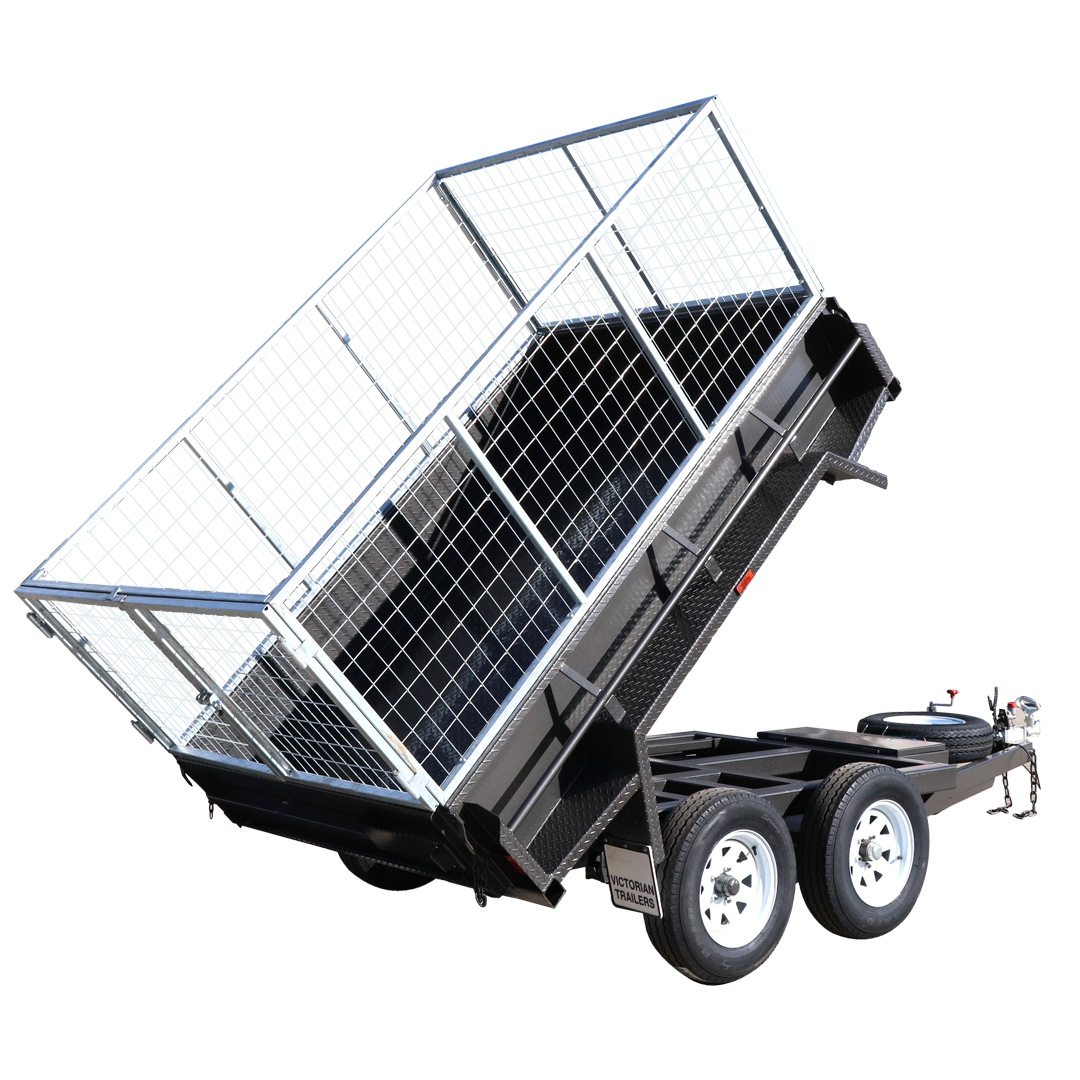 Hydraulic Tipper Trailer with 3ft Cage Swan Hill Trailers